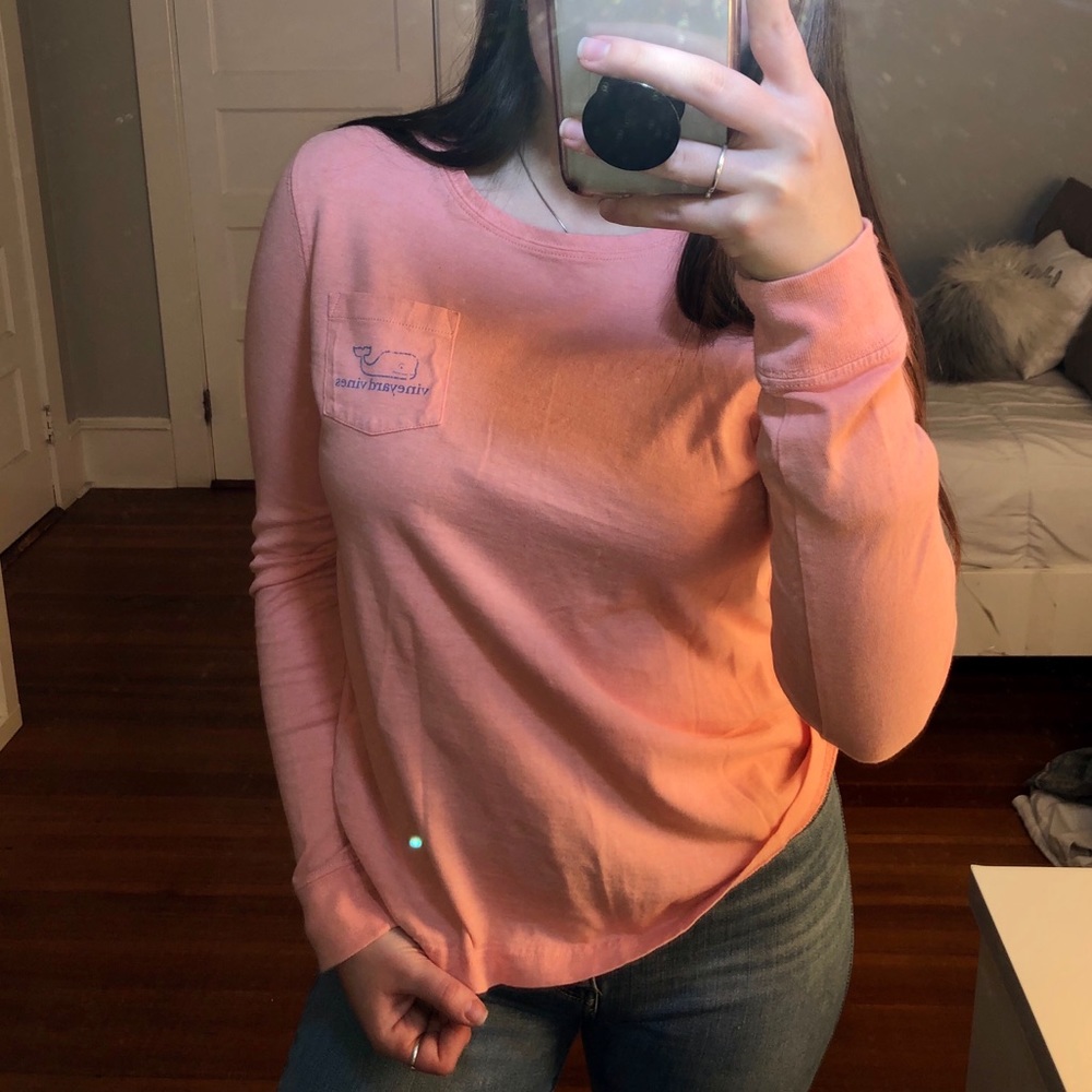 VINEYARD VINES LONG-SLEEVE POCKET TEE